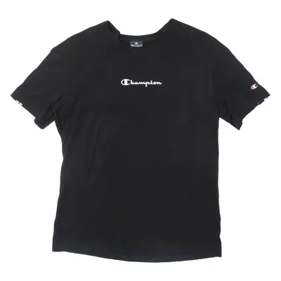 CHAMPION Mens T-Shirt Black S