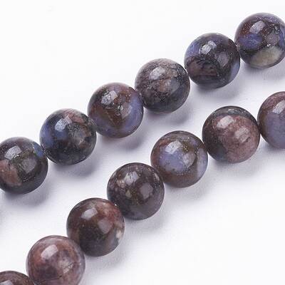 Natural Glaucophane Beads Strands