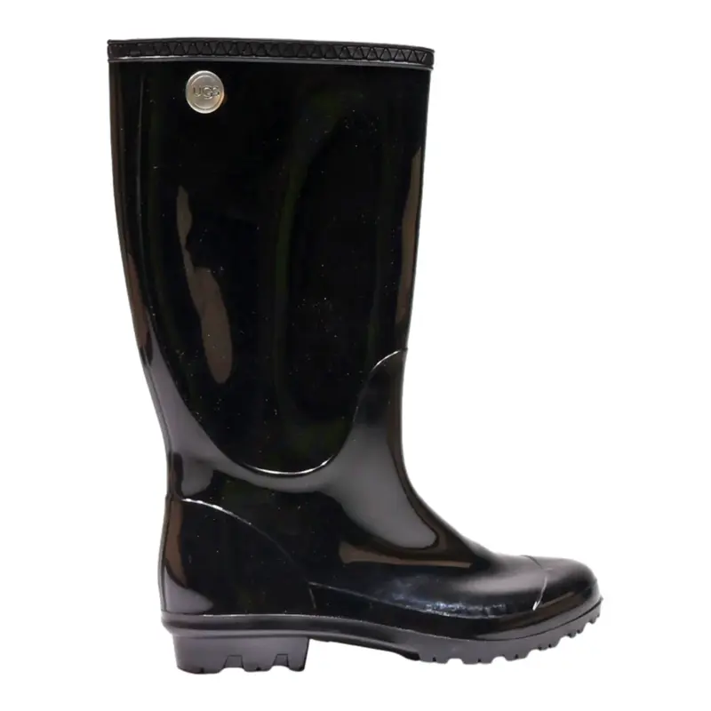 UGG Wellie Boots Black Synthetic Womens UK 6