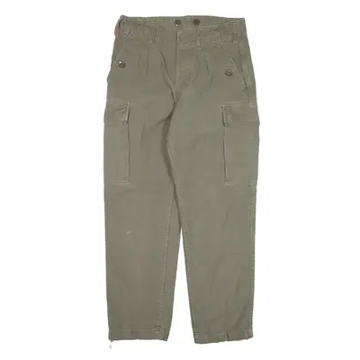 Cargo Trousers Green Regular Tapered Womens W28 L26
