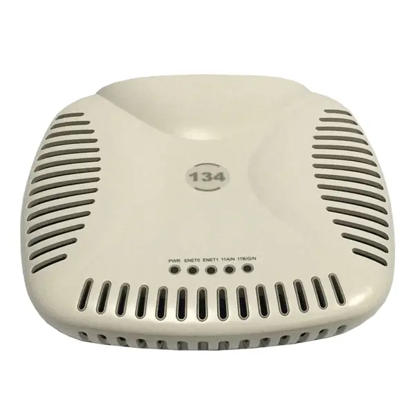 JX770-61001 HP Aruba AP-134 IEEE 802.11n 5GHz 450Mbit/s 2 x Ports PoE+ 1000Base-T 3 x External Dual-Band Antennas Wireless Ac...