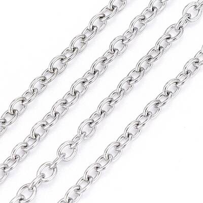 Non-Tarnish 3.28 Feet 304 Stainless Steel Cable Chains