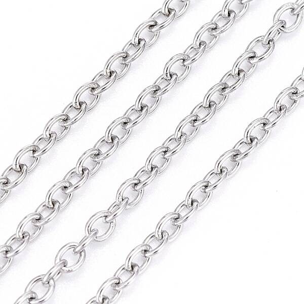 Non-Tarnish 3.28 Feet 304 Stainless Steel Cable Chains