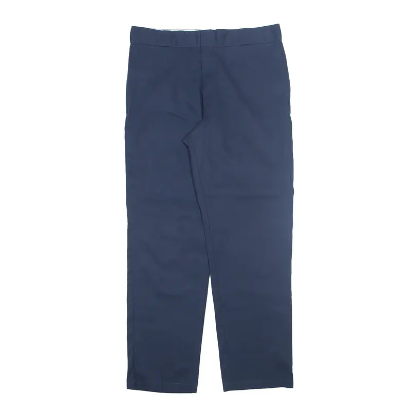 DICKIES Workwear Flex 874 Trousers Blue Regular Straight Mens W38 L34