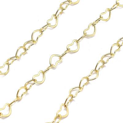 Brass Heart Link Chains