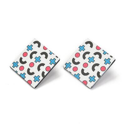 Resin Stud Earrings