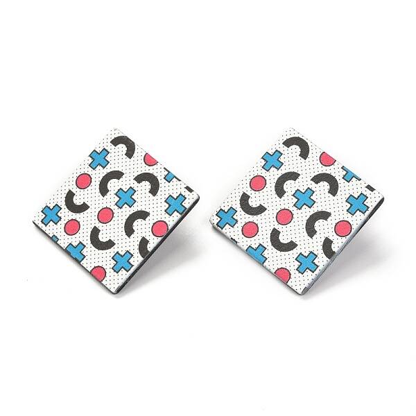 Resin Stud Earrings