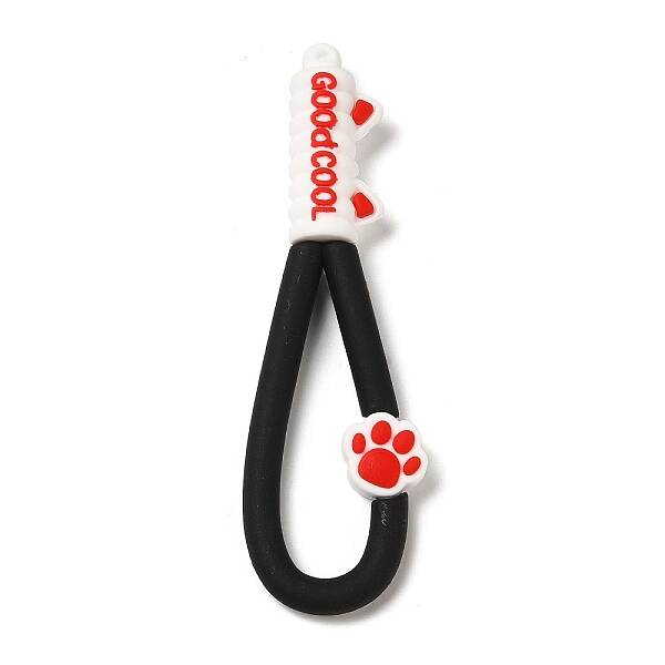 Cat Paw Print PVC Plastic Phone Wristlet Strap Rope