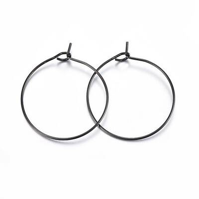 304 Stainless Steel Hoop Earring Settings