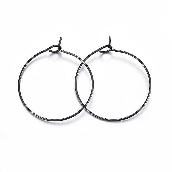 304 Stainless Steel Hoop Earring Settings