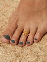 Fashionable 3 Layer Design Cuffring, Summer Beach Vacation Style Toe Ring, Minimalist Style Ring for Women & Girls, Fashion R...