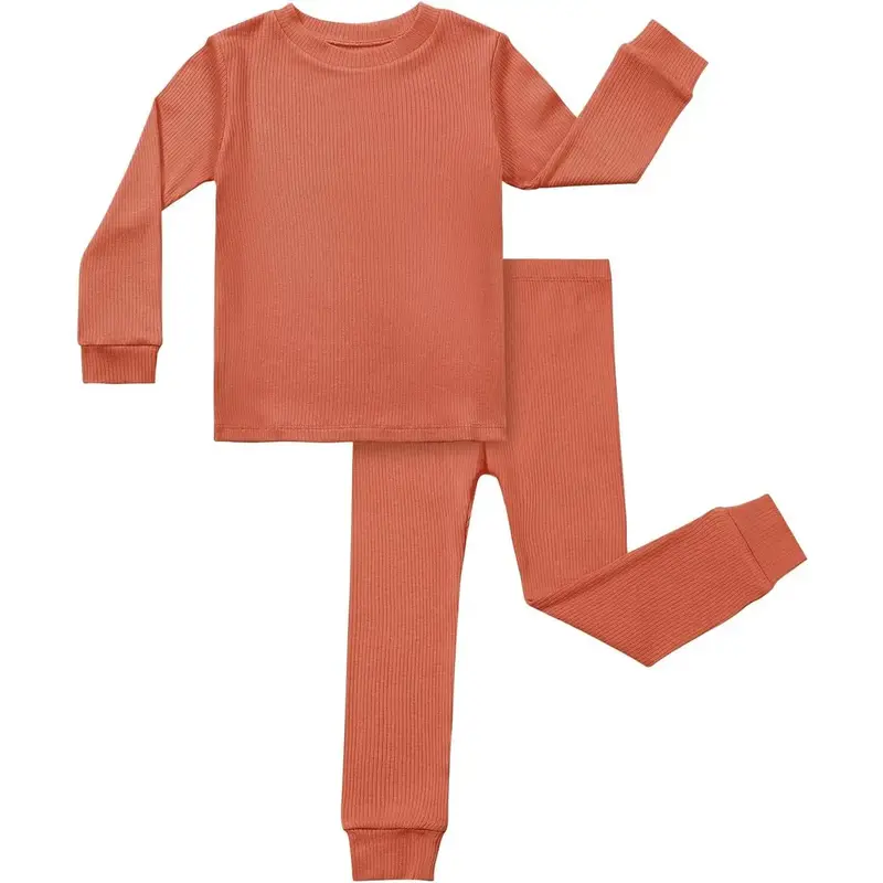 Toddler Pajamas Boys Girls Pjs Set Kids Baby Sleepwear 2T-8Y Long-Sleeve Snug fit 2pcs Set dairy clothes little deer the Shel...