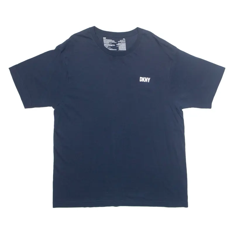 DKNY Mens T-Shirt Blue XL