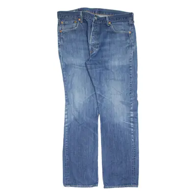 LEVI'S 501 Jeans Mens Blue Regular Straight Stone Wash W36 L32