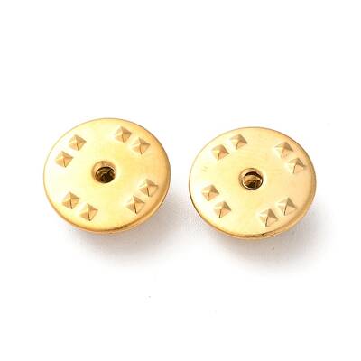 Ion Plating(IP) 304 Stainless Steel Tie Hat Lapel Pin Backs
