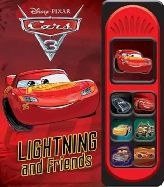 PI Kids Lightning McQueen Play-a-Sound Book Cars 3 Interactive Learning Fun Storytelling for Young Readers