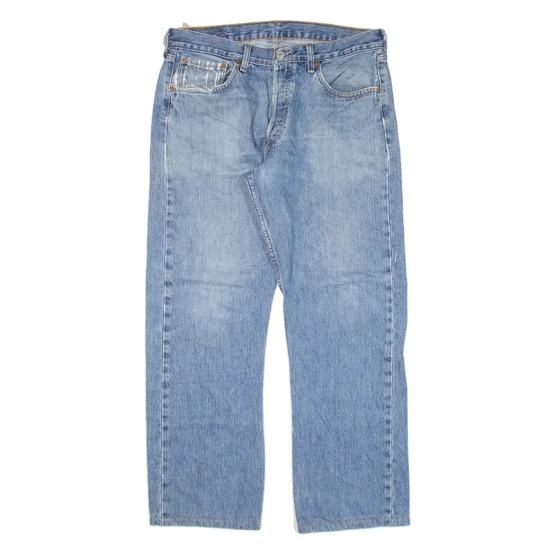 LEVI'S 501 Jeans Mens Blue Regular Straight W32 L27