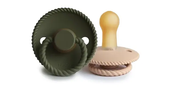 Frigg Rope Size 2:6-18 Months Pacifier Croissant/Olive