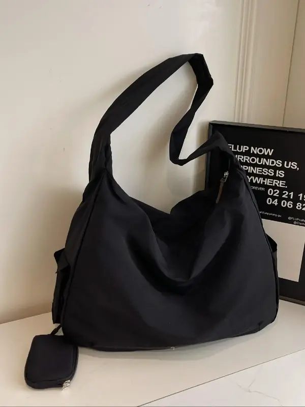 Women's Solid Color Crossbody Bag, Sling Purse, Fashionable Large Capacity Shoulder Bag for Daily Used, Casual Trendy Versa...