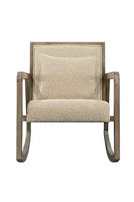 Cream Bouclé Rocking Chair | Andrew Martin Jed