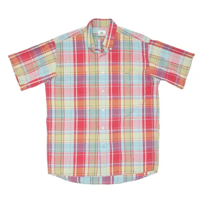 LACOSTE Mens Shirt Red Check L