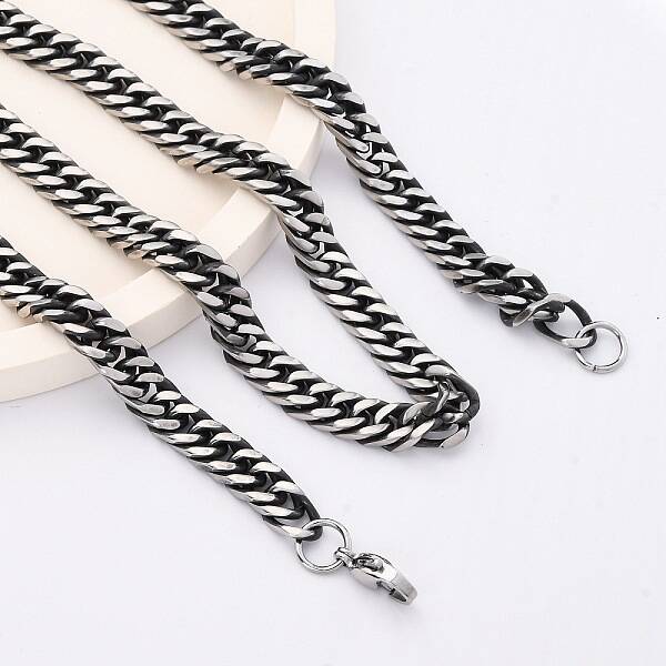 6MM 201 Stainless Steel Twisted Cuban Link Chain Necklaces