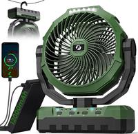 12000mAh ChillGo 3-in-1 Camping Fan - FathersDayGift Portable Fan Rechargeable - 9-Inch Battery Powered Fan(70Hrs) - USB Fan ...