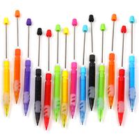 【P80】 DIY Beaded Pencil - Set of 5, 0.5mm Automatic Pen with ABS Plastic Material