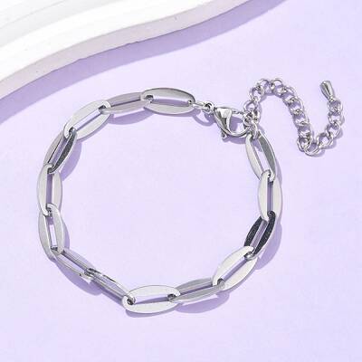 304 Stainless Steel Cable Chain Bracelets for Women