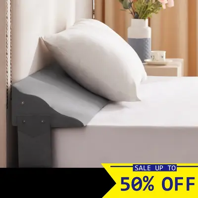 Wedge pillow for Headboard Gap,Gap filler,High-Density Foam with Breathable Cover,Enhanced Width 0-8\