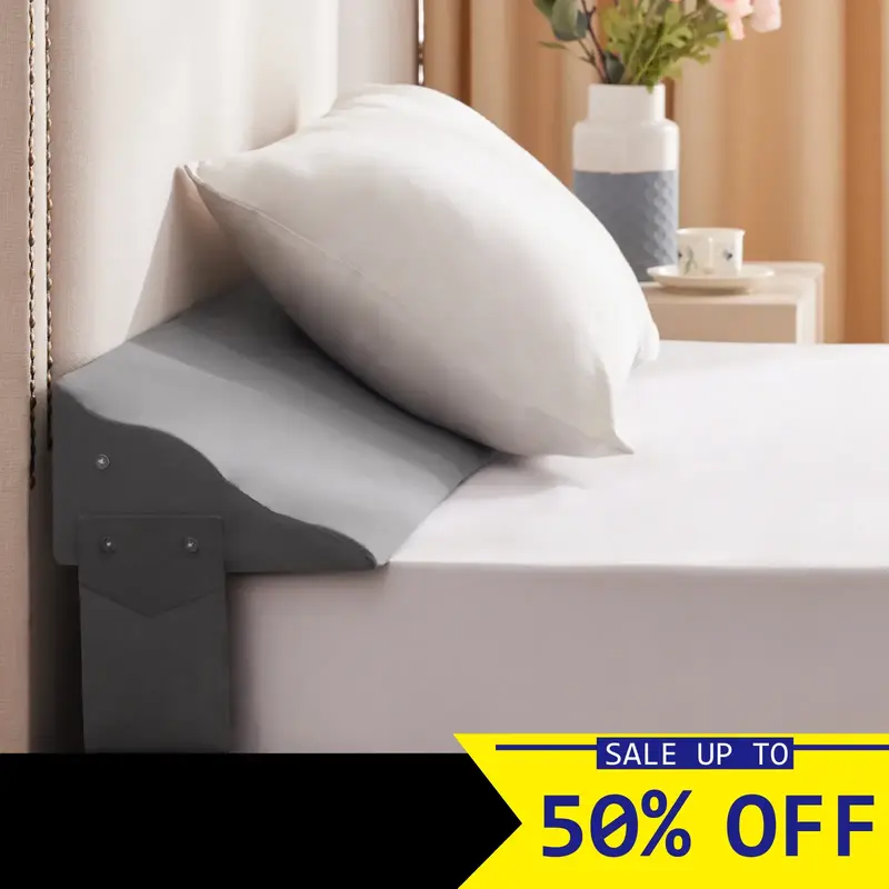 Wedge pillow for Headboard Gap,Gap filler,High-Density Foam with Breathable Cover,Enhanced Width 0-8\