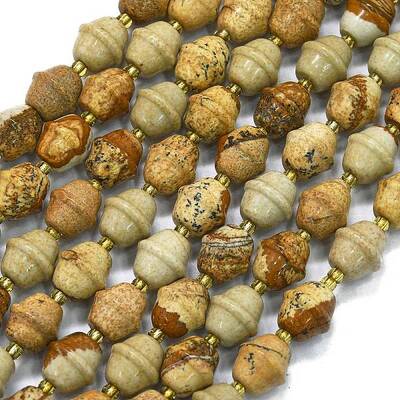 Natural Picture Jasper Beads Strands