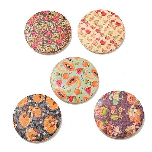 Printed Wood Pendants