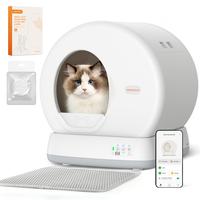 Meowant SC01 Smart Litter Box – Self-Cleaning, Odor-Free, Pee Guard, Auto Safety Stop, App-Controlled with Mat & Liner