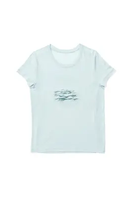 W's Tree Message Tee | Color: Bluetiful | Size: M