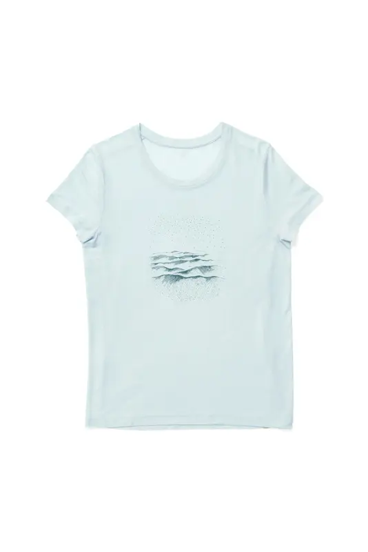 W's Tree Message Tee | Color: Bluetiful | Size: M