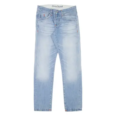 CAMP DAVID Mens Jeans Blue Slim Straight Stone Wash W29 L32