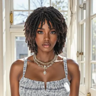 Ourwigs Dreadlock Wig Short Twist Wigs for Women and Men Afro Curly Synthetic Wig Faux Locs Braided Crochet Hair Wig