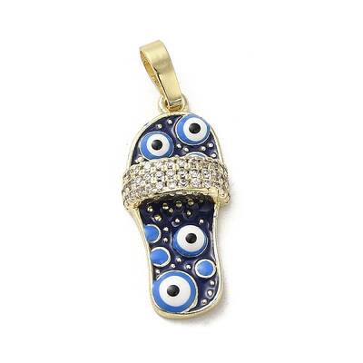 Brass Micro Pave Cubic Zirconia Pendants