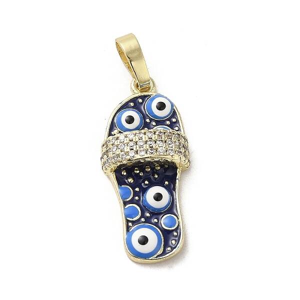 Brass Micro Pave Cubic Zirconia Pendants