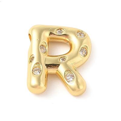 Brass Micro Pave Clear Cubic Zirconia Pendant