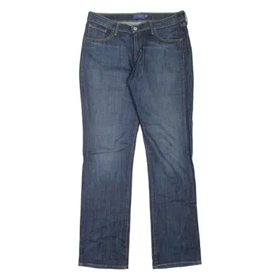 LEVI'S Womens Jeans Blue Classic Straight Stone Wash W32 L34