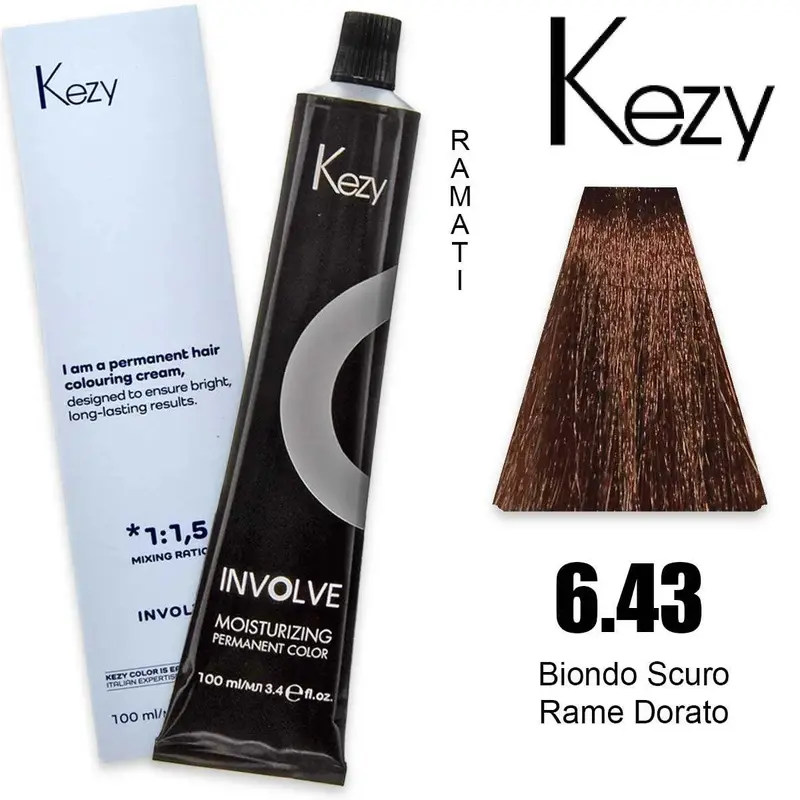 Kezy Involve Color 100 Ml Biondo Scuro Rame Dorato 6.43