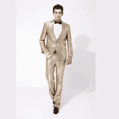 Mens Tan Groomsmen Tuxedos
