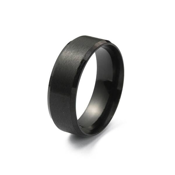 201 Stainless Steel Plain Band Ring for Women