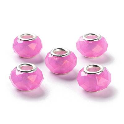 Pearlized Resin European Beads