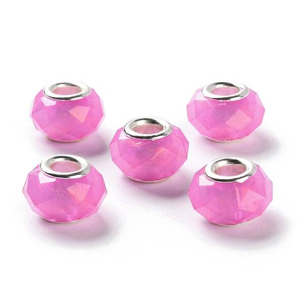 Pearlized Resin European Beads