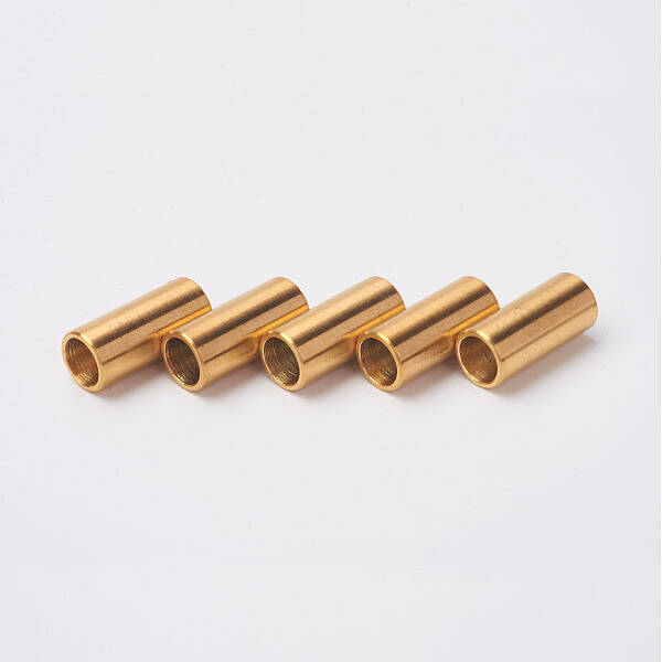 304 Stainless Steel Smooth Surface Magnetic Clasps with Glue-in Ends