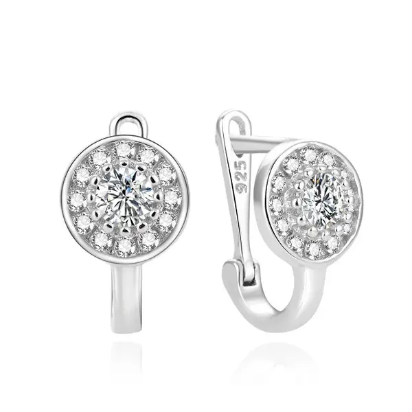Beneto Fashion silver earrings with zirconia AGUC2189L