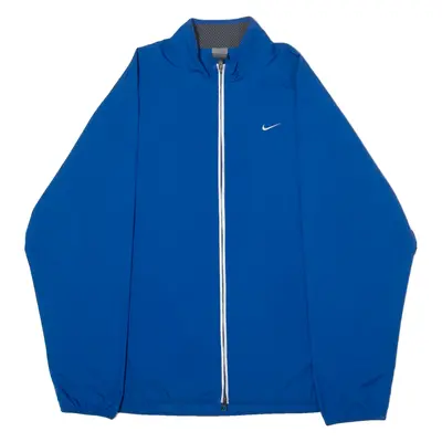 NIKE Mens Windbreaker Jacket Blue L